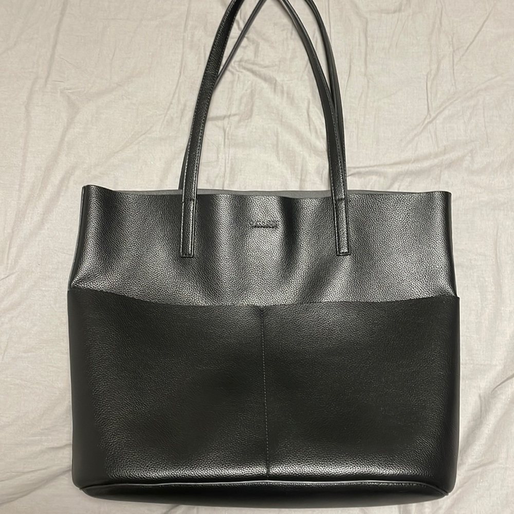 Oak + Fort black tote bag
